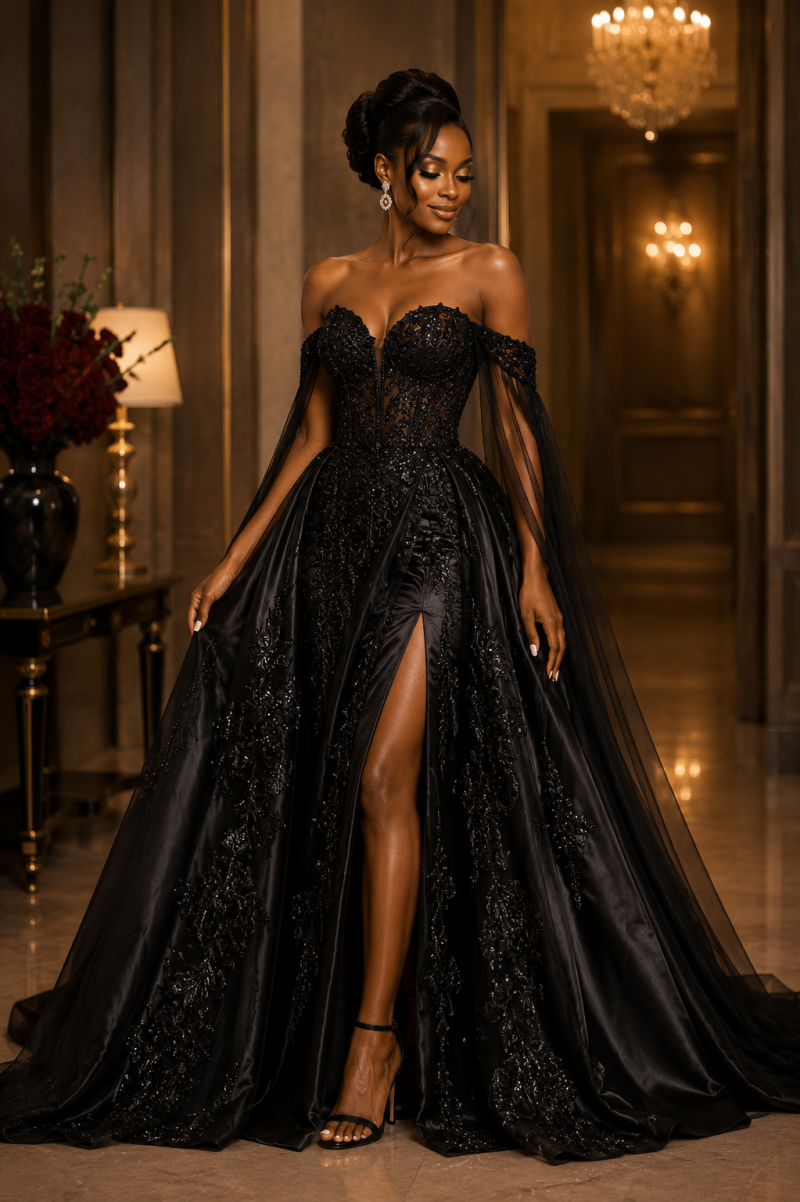 Black Royal Gown