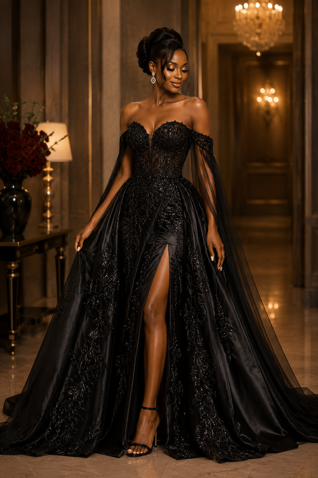 Black Royal Gown